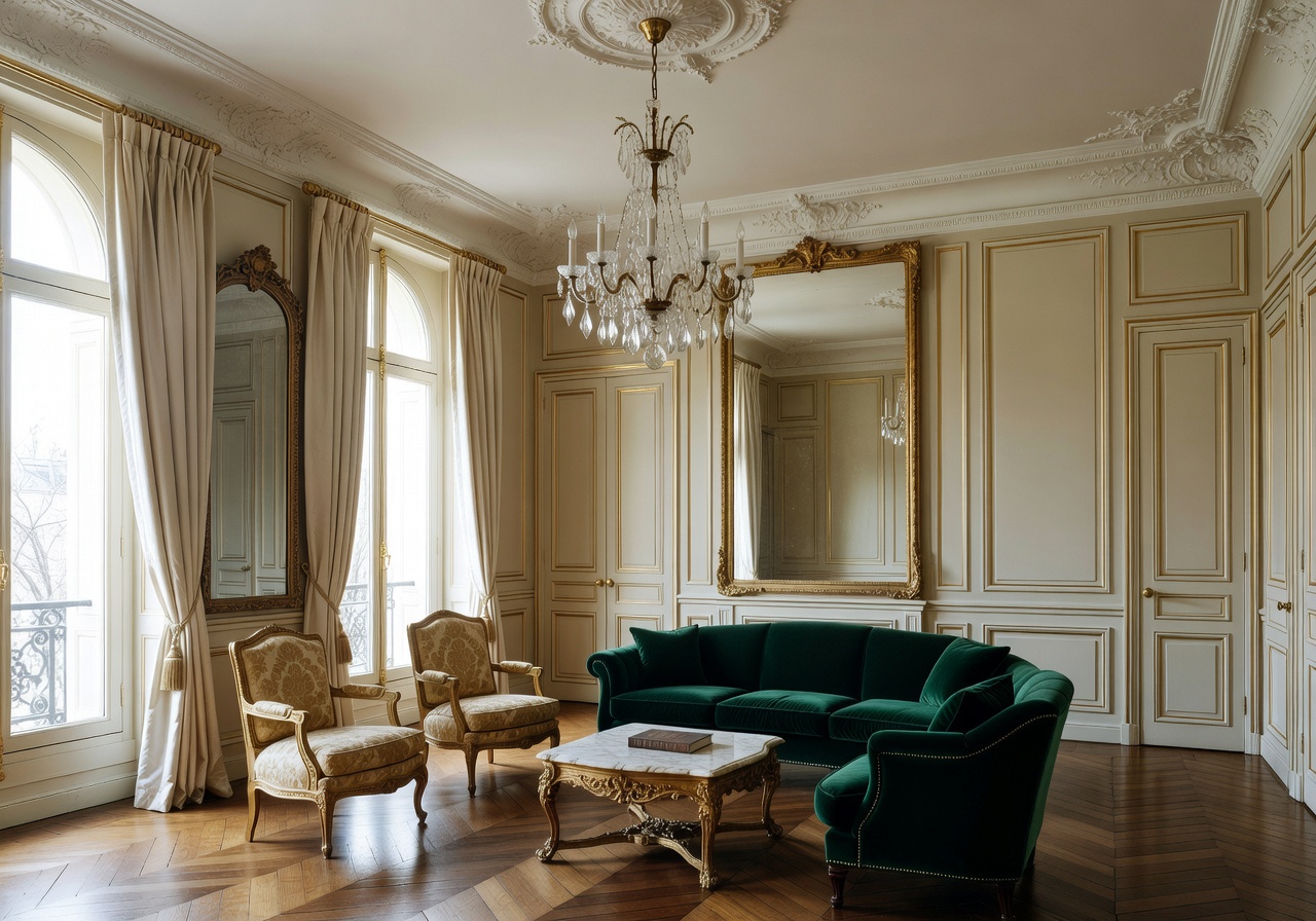 Haussmannian Luxury Apartment Interior Paris